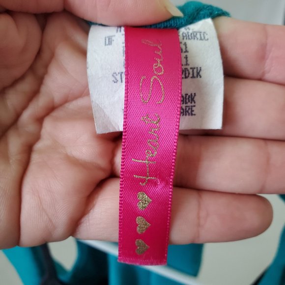 2 in 1 Teal Cardigan with built in Black Camisole - Picture 8 of 10